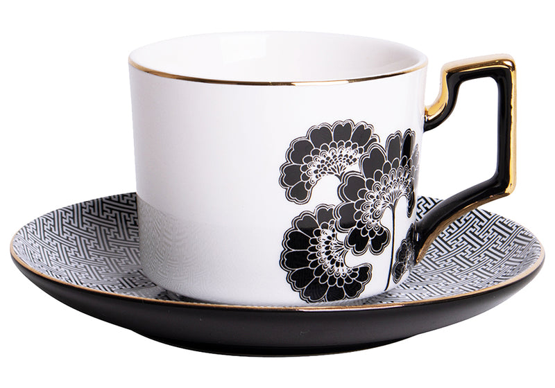 Florence Broadhurst White Cup & Saucer - 180ml