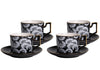 Florence Broadhurst Black Cup & Saucer - 180ml