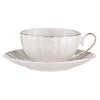 Parisienne Pearl Cup & Saucer - White 220ml