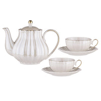 Parisienne Pearl Cup & Saucer - White 220ml