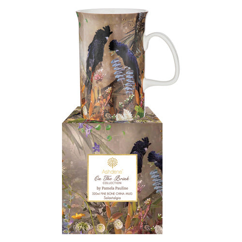 Male & Female Forest Red Tail Black Cockatoo Mug - 350ml