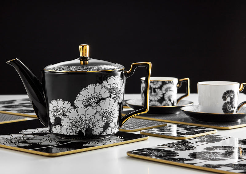 Florence Broadhurst Black Cup & Saucer - 180ml