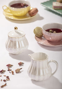 Parisienne Pearl Cup & Saucer - Buttermilk 220ml