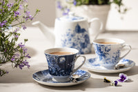 Provincial Garden Cup & Saucer - Navy 250ml