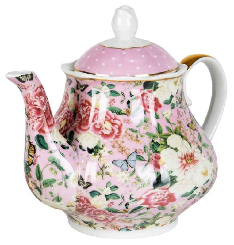 Floral Garden Pink Teapot - 1200ml