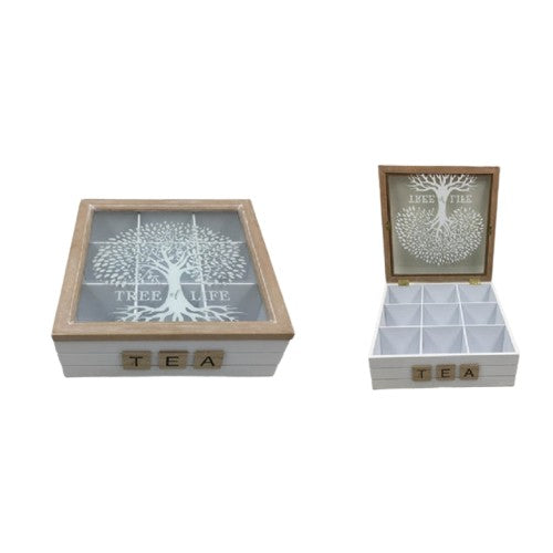 Tea Box - Tree of Life Glass Lid