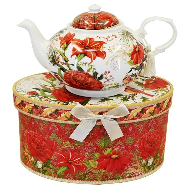 Birdie & Red Lily Teapot 1000ml